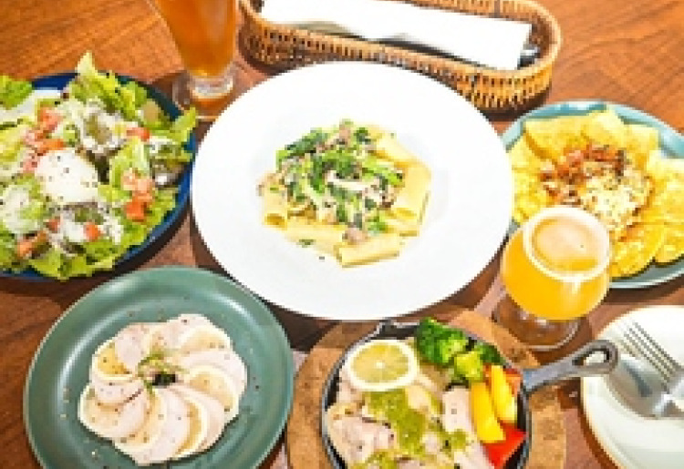 手作り料理とクラフトビールで過ごすご褒美ディナー　2時間飲み放題付き お料理5品
