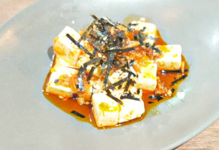 クリームチーズのラー油和え