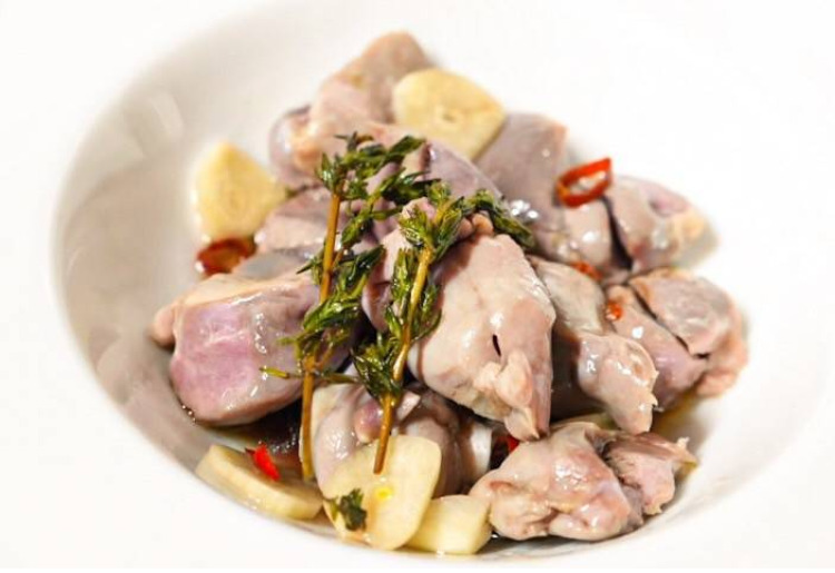 砂肝のコンフィ