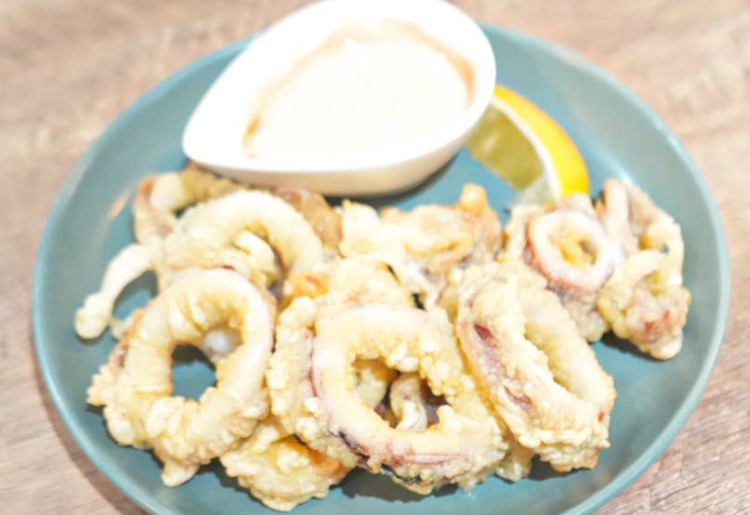 イカのビールフリット